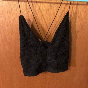 Black crop top